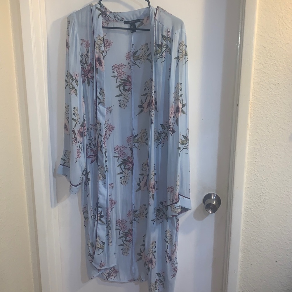 Sheer Baby blue Cardigan